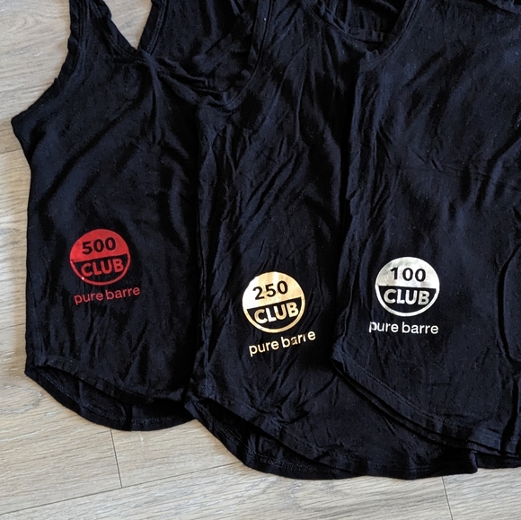 Pure 🅿️🅱️ Barre # Club tank🎽tops lot of 3️⃣ - Picture 2 of 5
